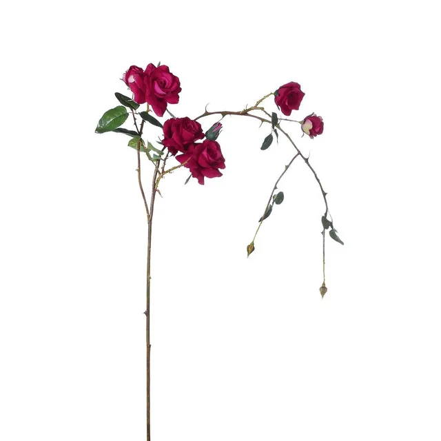 Sia Home Roses Tombante tige artificielle fuchsia 125 cm