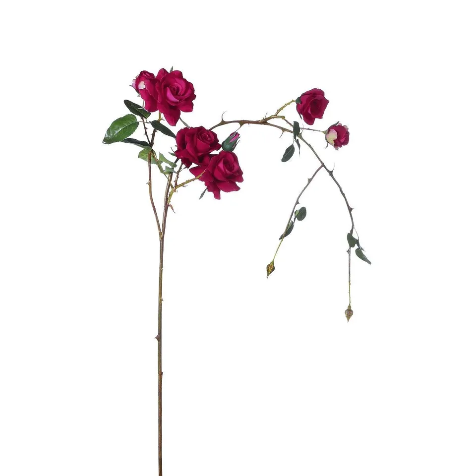 Sia Home Roses Tombante tige artificielle fuchsia 125 cm