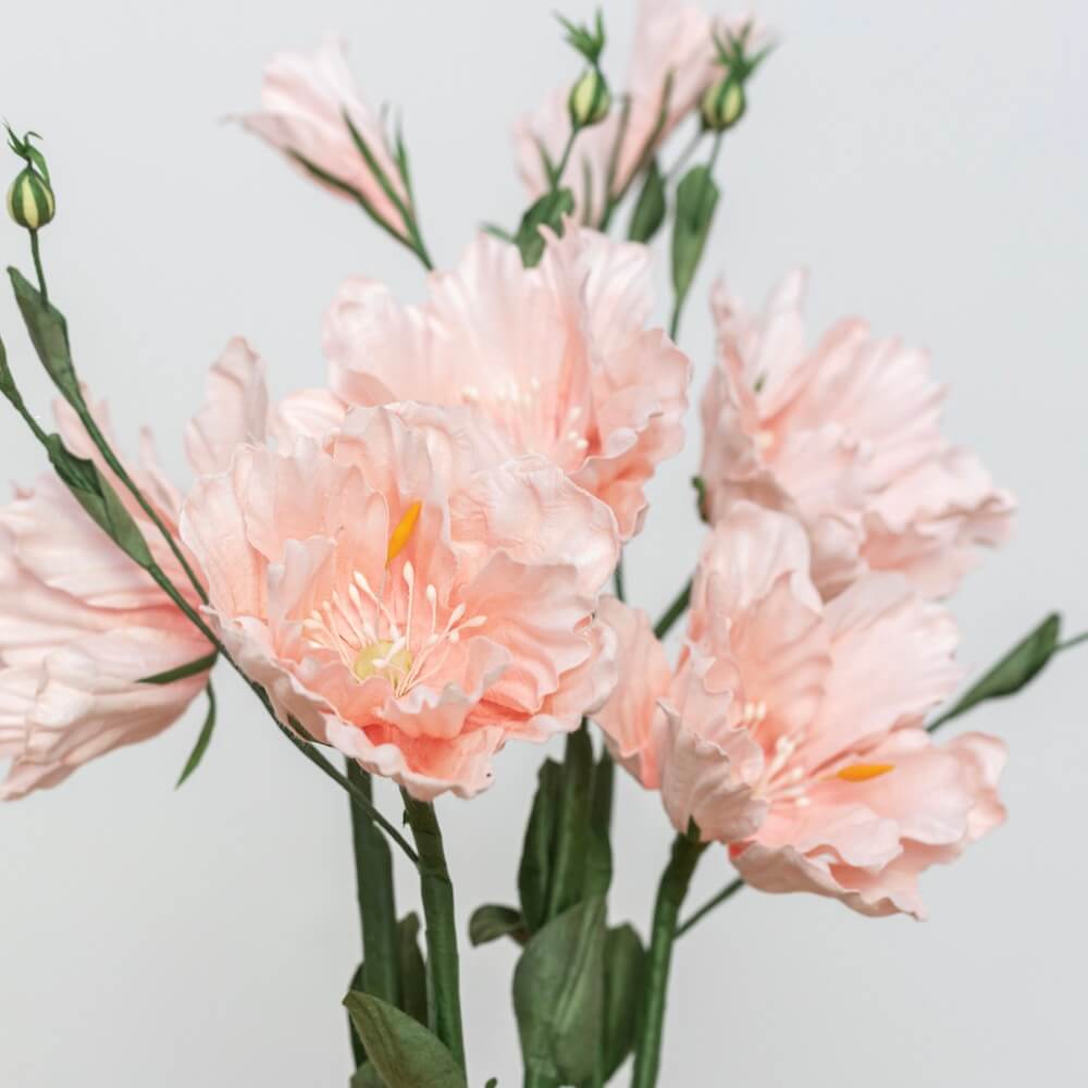 Flowrette lisianthus papier rose x1 fleur en papier