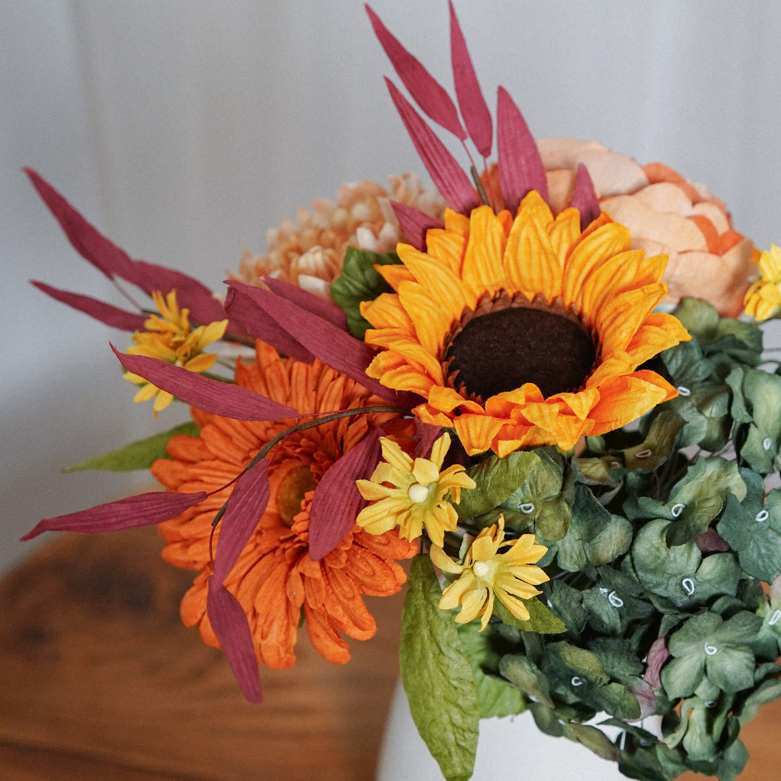 Flowrette Fleurs en papier bouquet Latour fleurs papier automne
