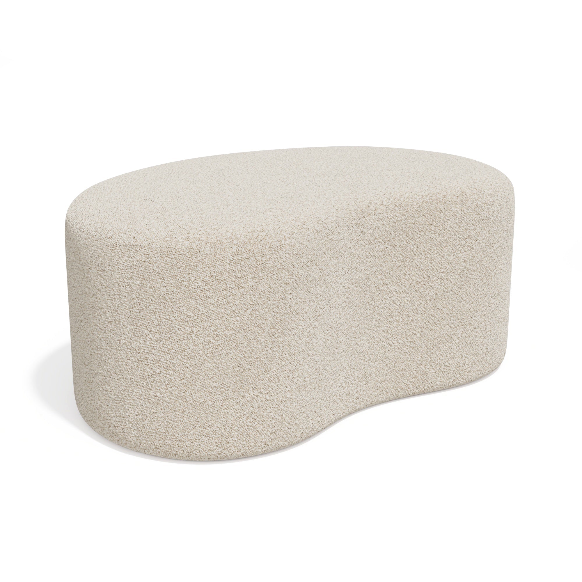 Sia Poufs Dune pouf crème 80 cm tissu