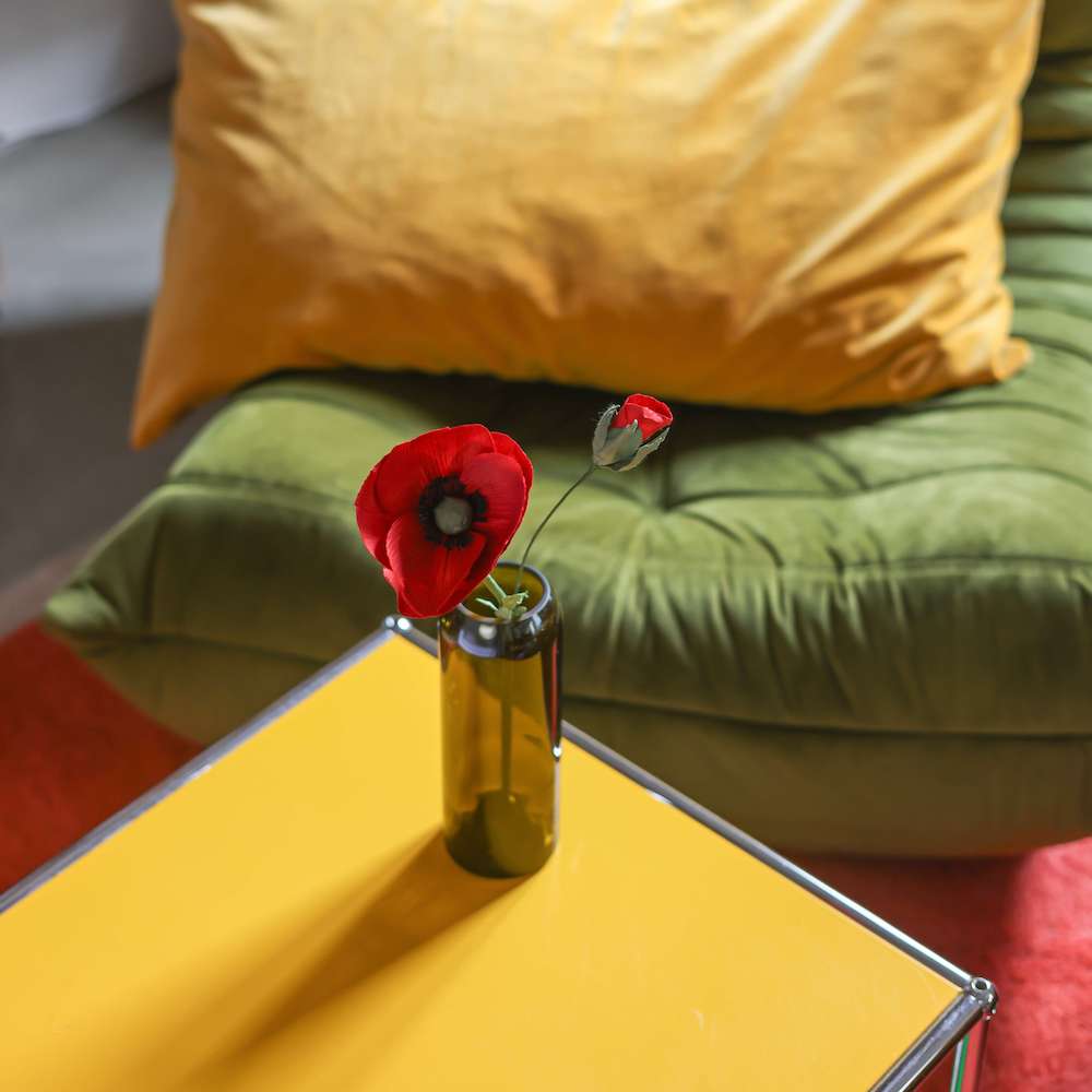Flowrette Bouton de coquelicot fleur papier rouge x1