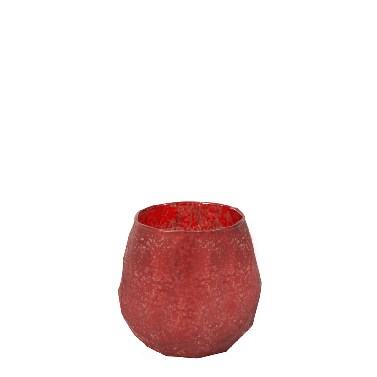 Sia Home Snowy photophore verre rouge 10,5 cm