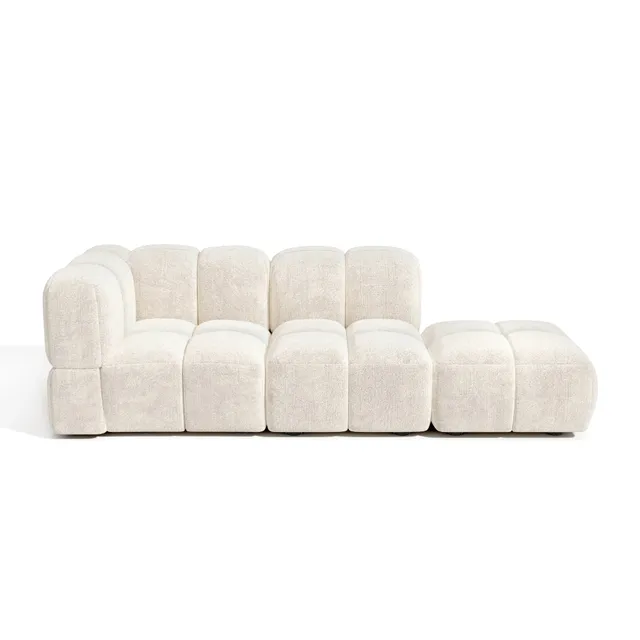 Sia Nubi canapé modulable gauche tissu salon
