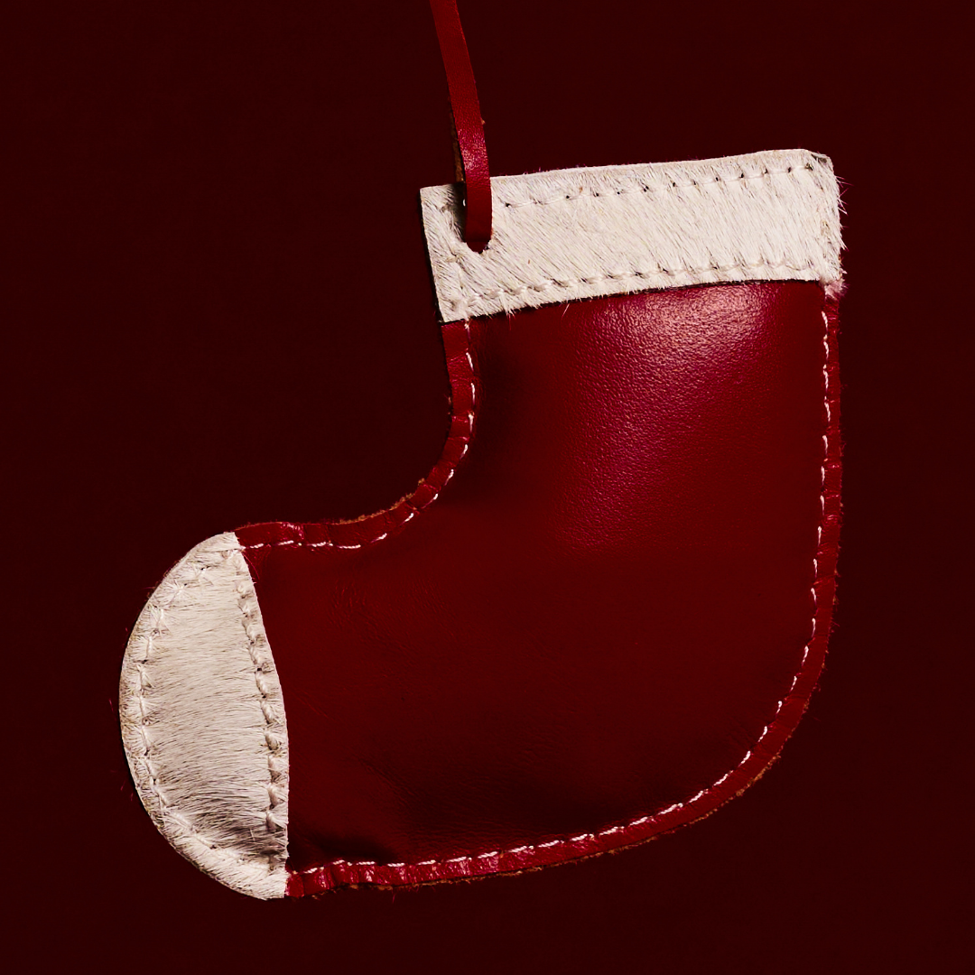 Sia Home suspension Noël bottine cuir rouge 13 cm