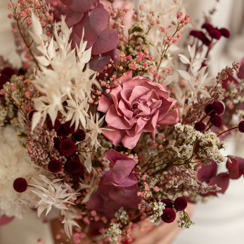 Flowrette Bouquet Éternel Auteuil Fleurs Stabilisées Rose
