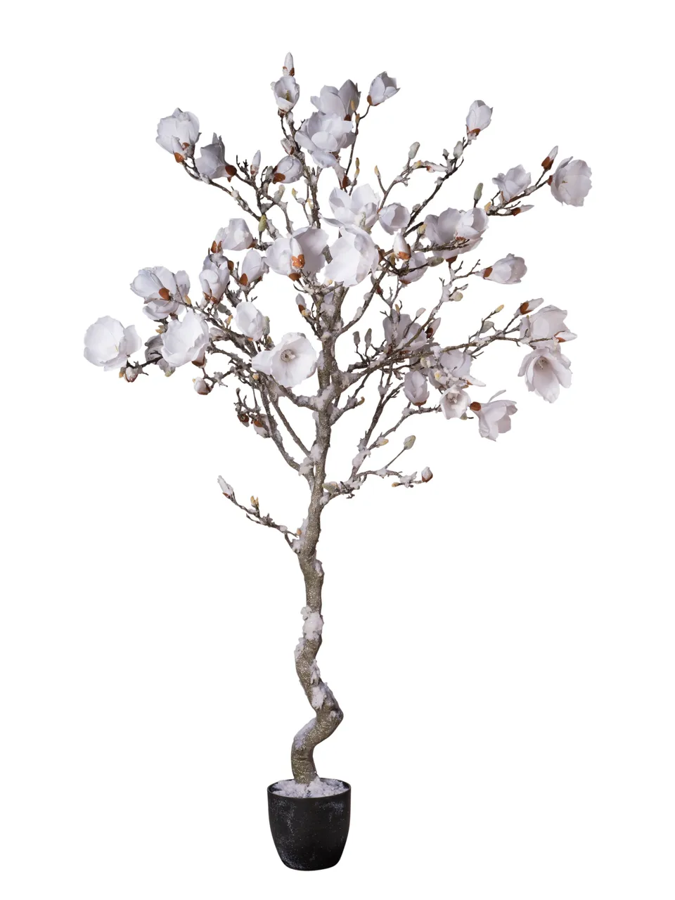 Feuillazur Rungis Produits de saison magnolia artificiel pot blanc 94cm