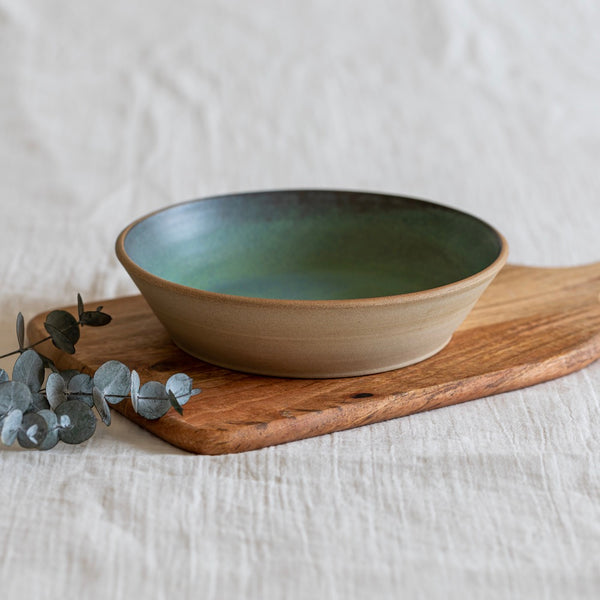 Flowrette Calista assiette creuse céramique verte 21 cm