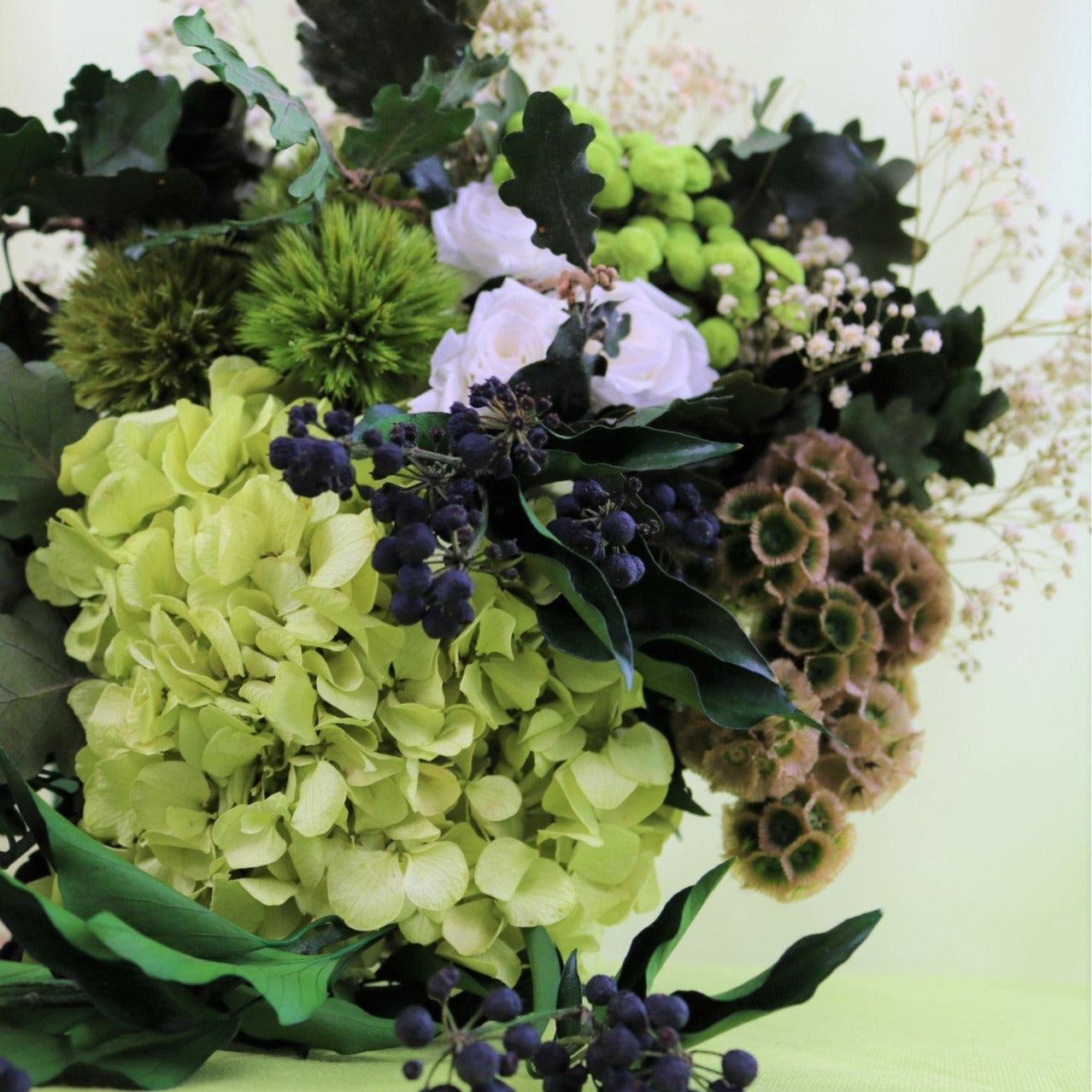 Ateliers Ouchamp Bouquets Rue des Saules 40cm rose hortensia