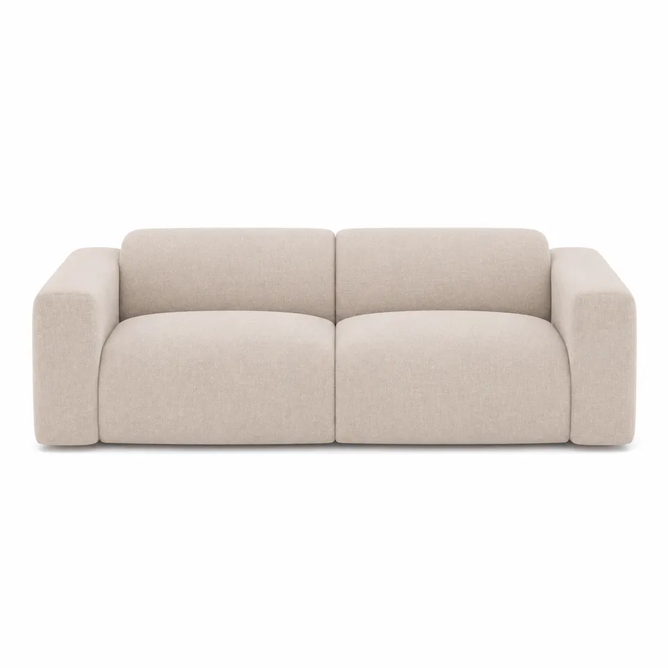 Sia Home Canapé Myra canapé droit beige assise arrondie