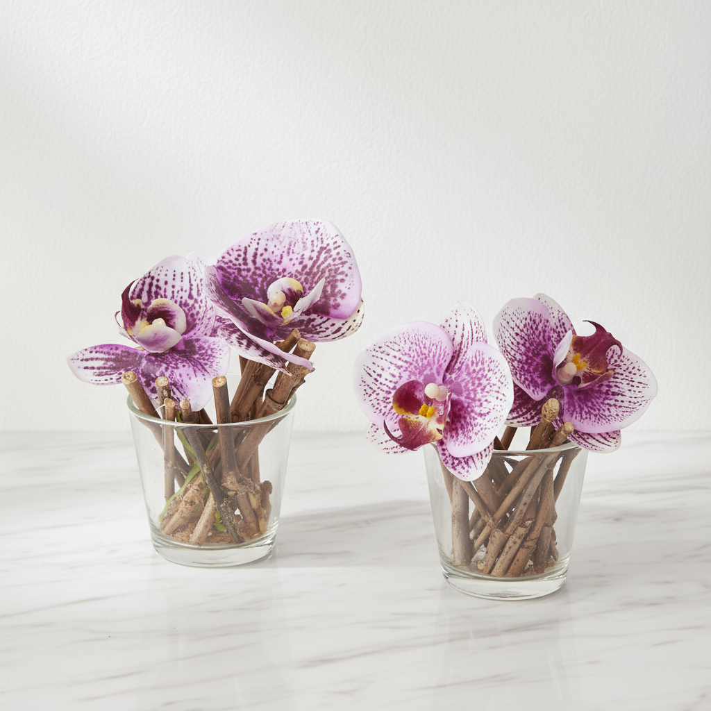 Sia Home Sissi orchidées artificielles illusion eau fuchsia