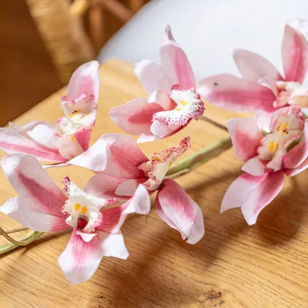 Flowrette orchidée fleur papier rose