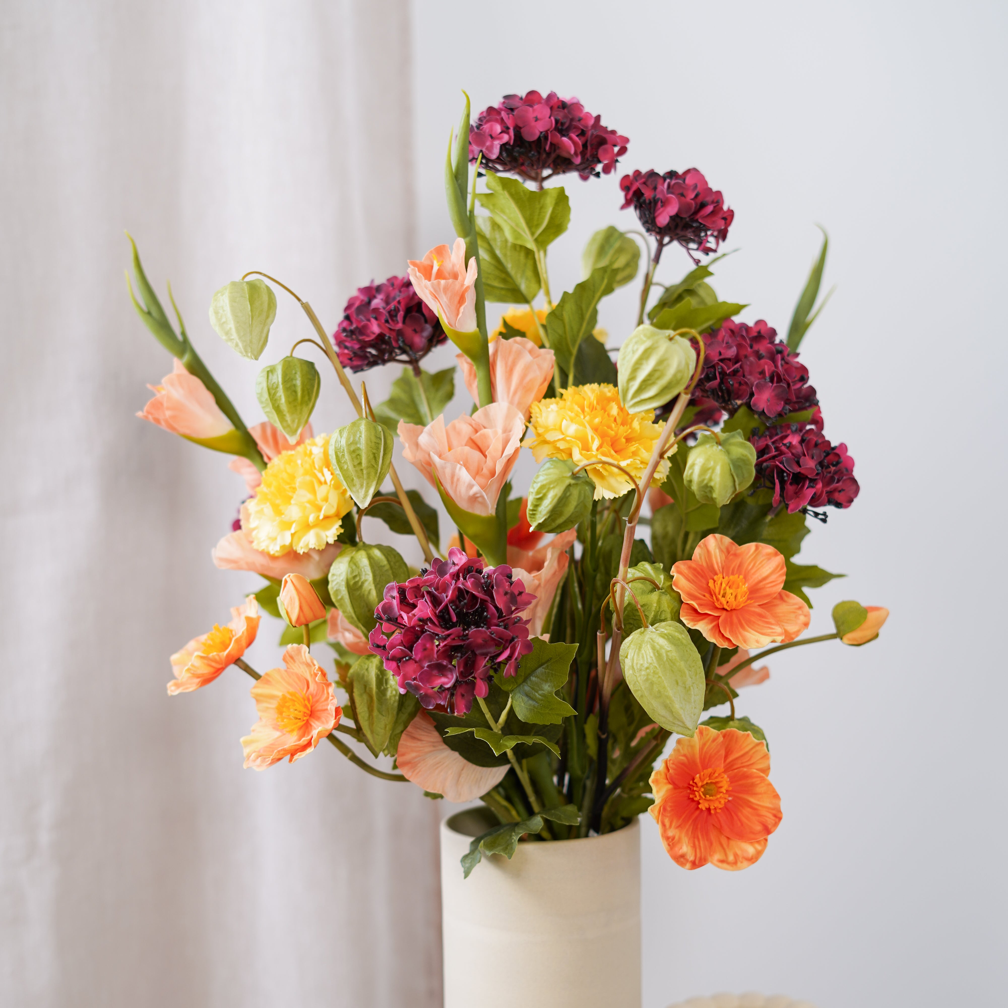 Flowrette Bénédicte bouquet fleurs artificielles solaire