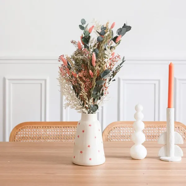 Flowrette Charlie Bouquet Fleurs Séchées Rose Blanc