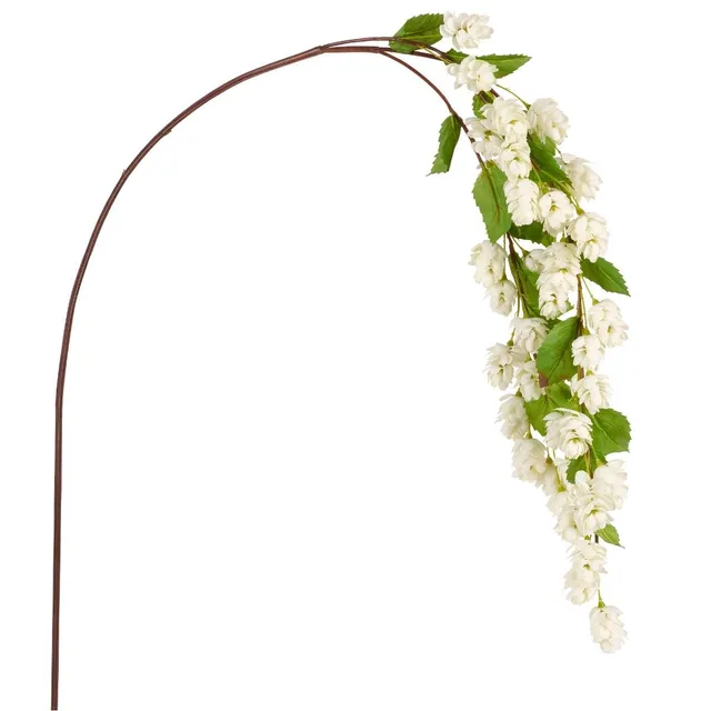 Sia Home Houblon Tombante tige artificielle blanc 129 cm