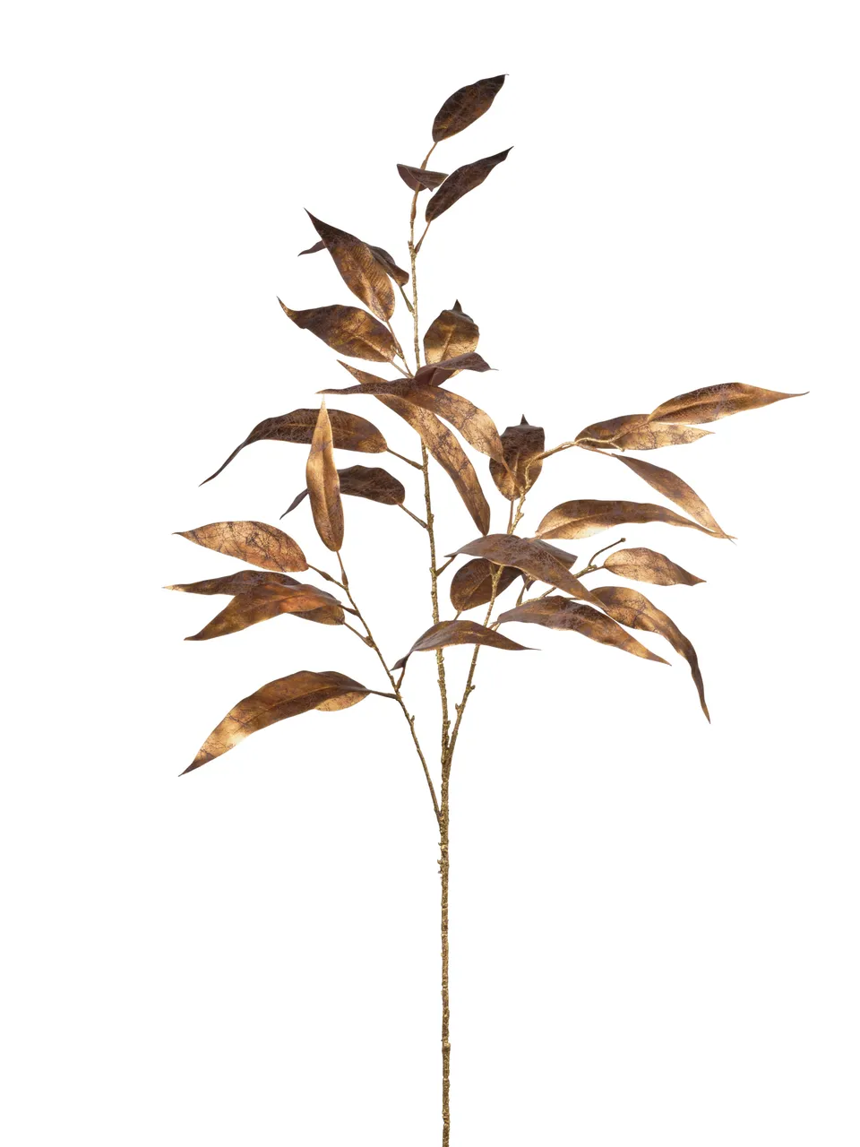 Feuillazur Rungis Tige eucalyptus métallique cuivre 101cm