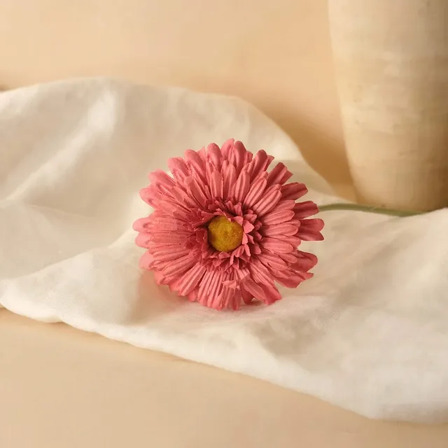 Flowrette Gerbera fleur papier fuchsia x1 élégante