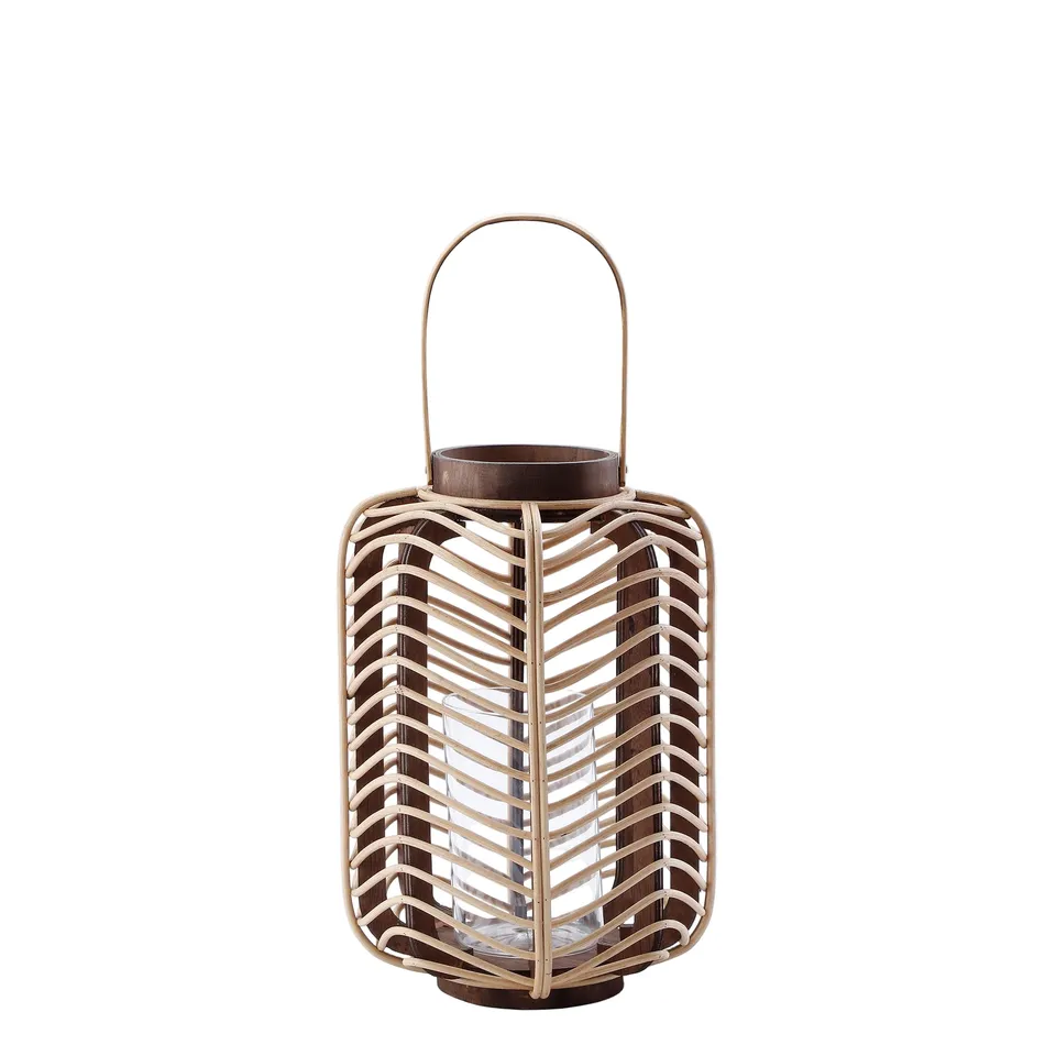 Sia Home Lanternes Nella 50,5 cm lanterne bois clair 50 cm