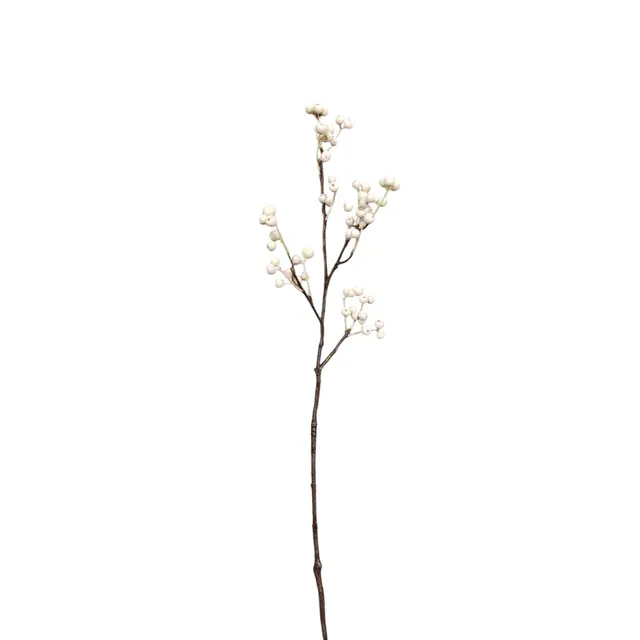 Sia Home Branche de baies artificielle blanche 70 cm