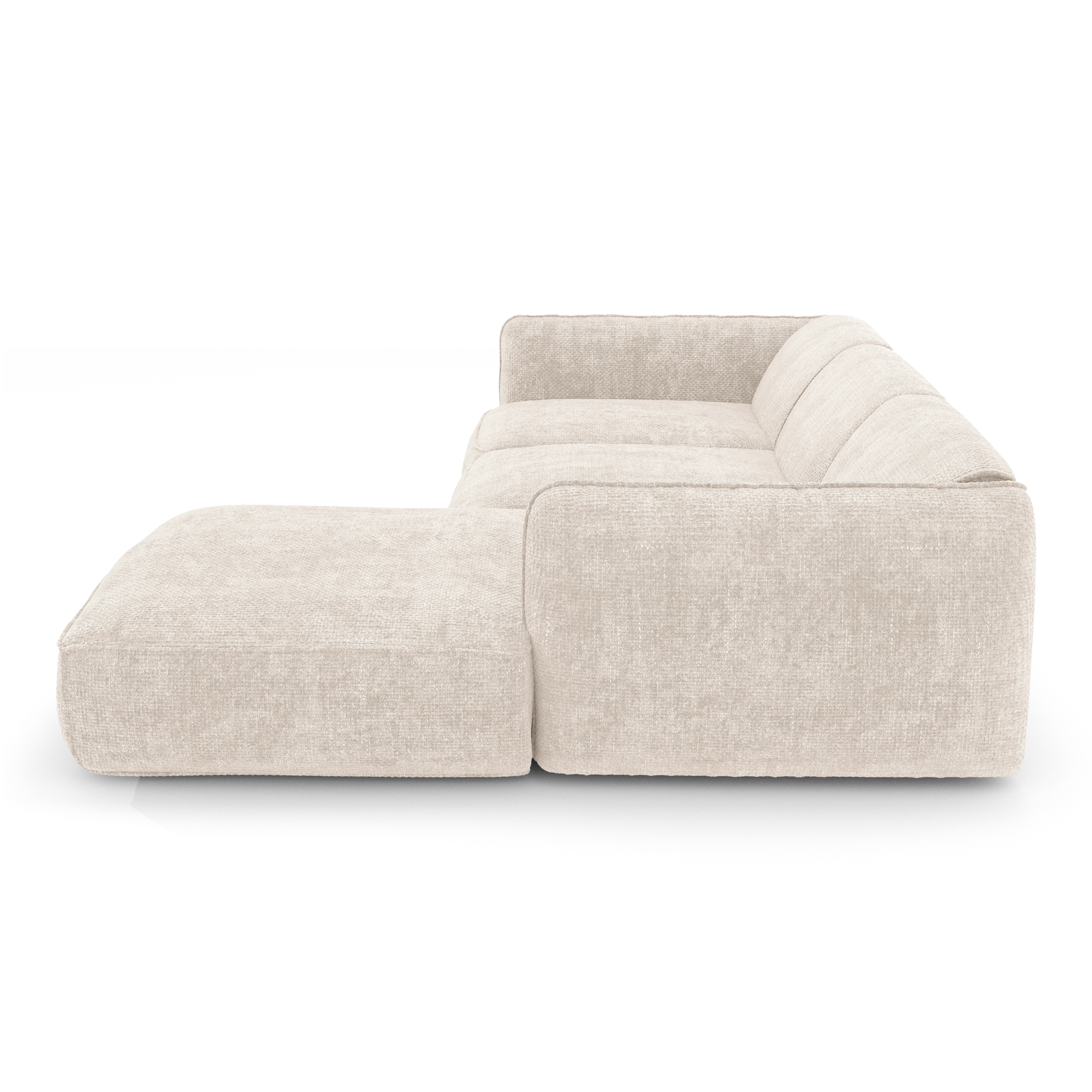 Sia Home Livia Angle Droit canapé crème 5 places