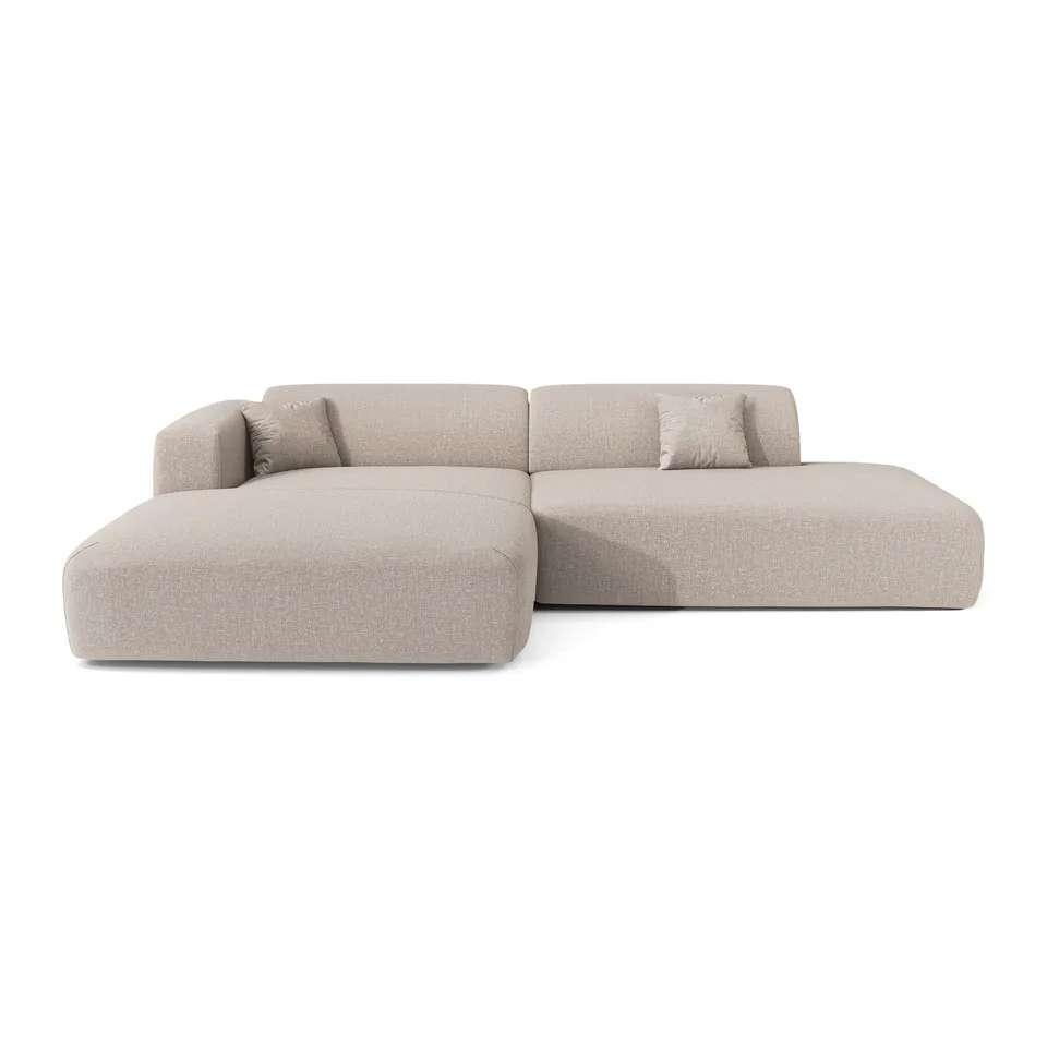 Sia Home Myra canapé d'angle gauche 5 places beige