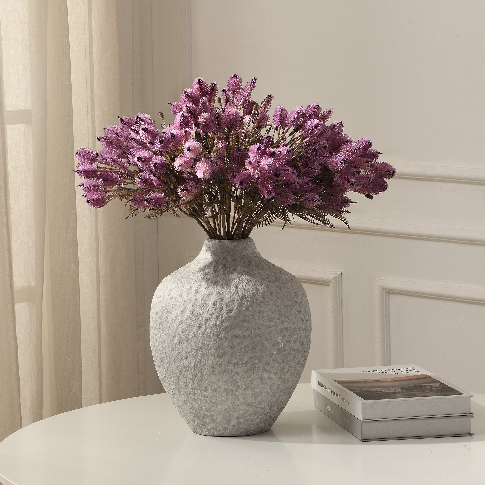 Sia Home Tiges fleurs Chardon 50 cm marron
