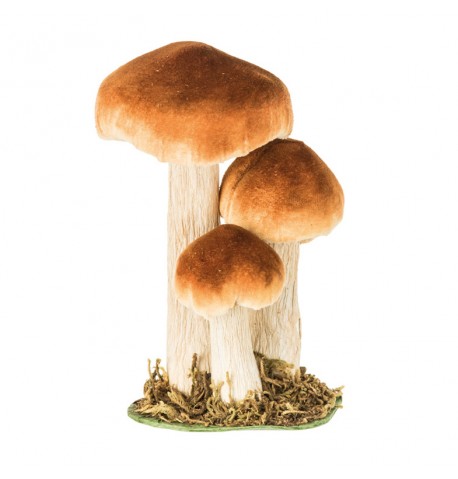 Feuillazur Rungis 3 champignons brun sur socle artificiels
