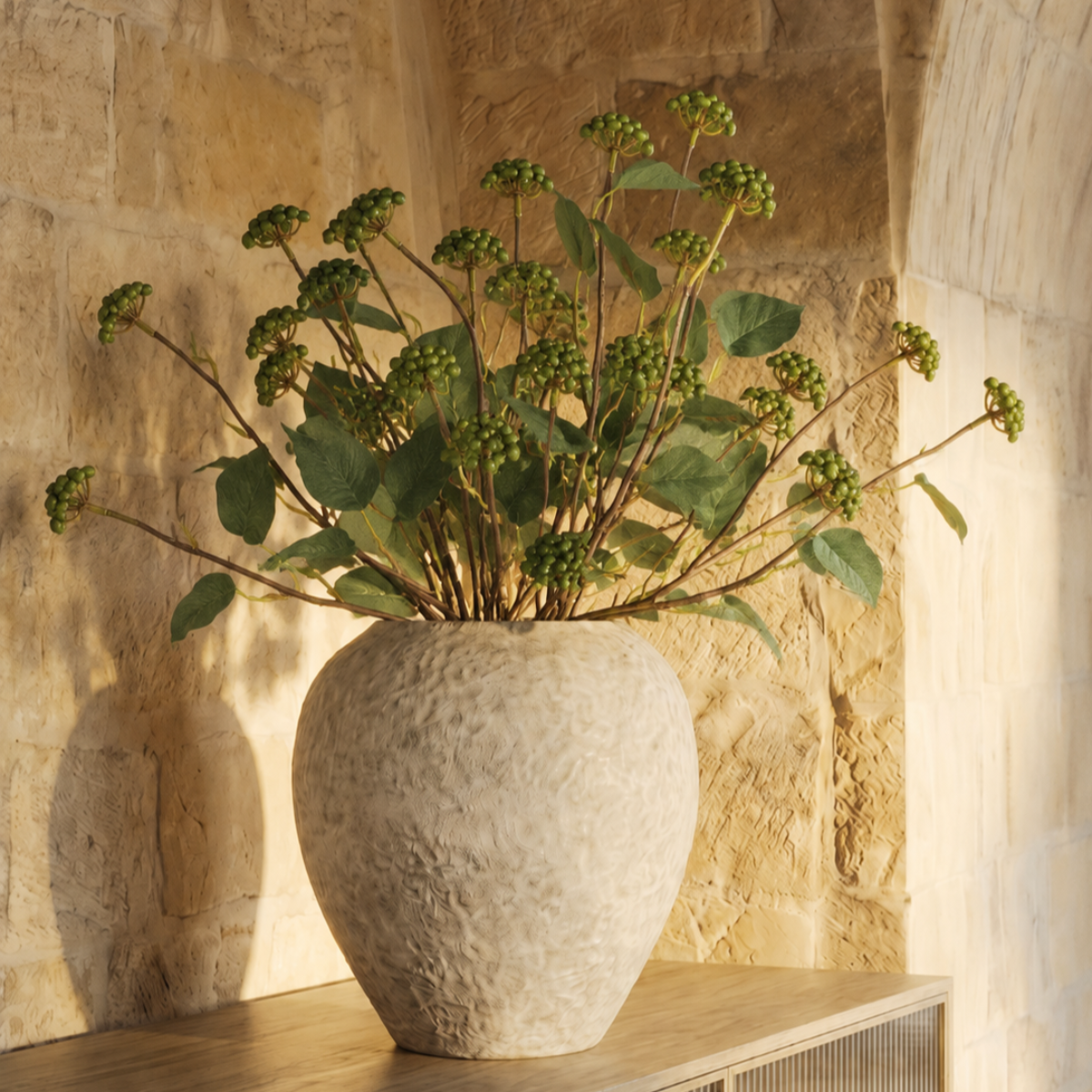 Sia Home Branche Baies artificielle vert foncé 73 cm