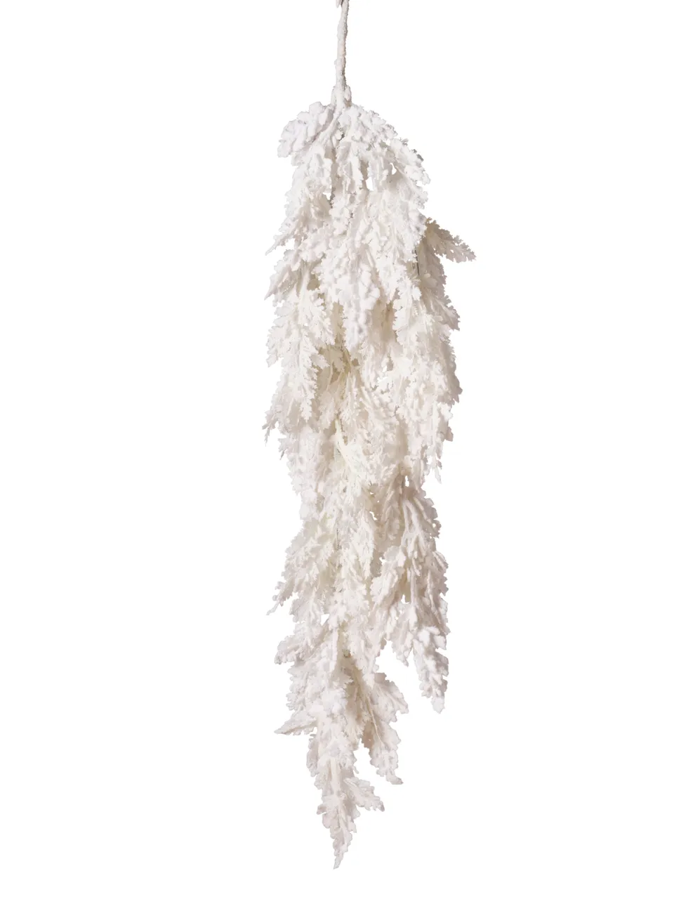 Feuillazur Rungis Chute de cyprès feuillage Noël blanc 105cm