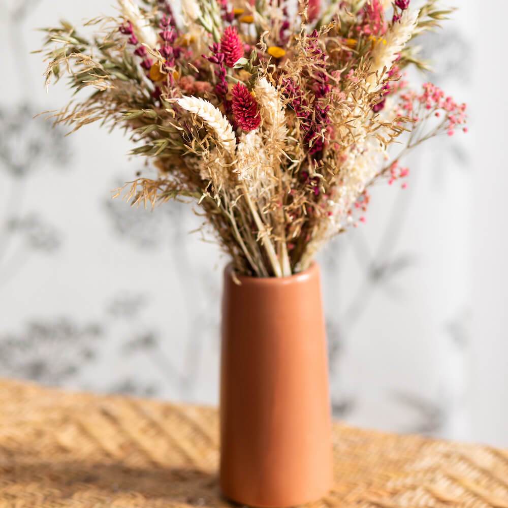Flowrette Goberlote vase grès pêche taille M