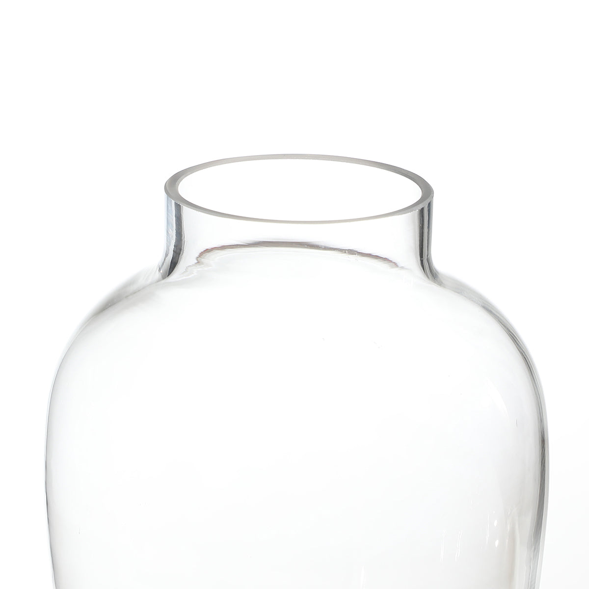 Sia Home Évasé vase transparent verre 27 cm
