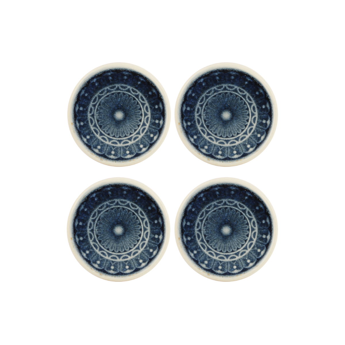 Sia Home Doily porte-bougies céramique beige lot 4
