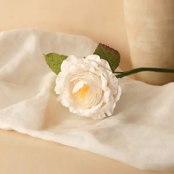 Flowrette Fleurs en papier English Pink fleur rose papier blanc