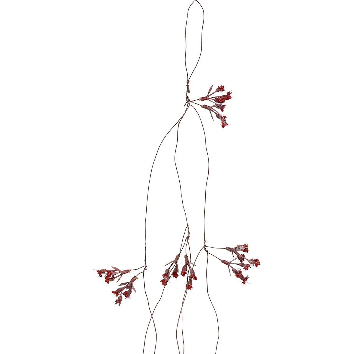 Sia Home Mini Fleurs guirlande artificielle rouge 106 cm