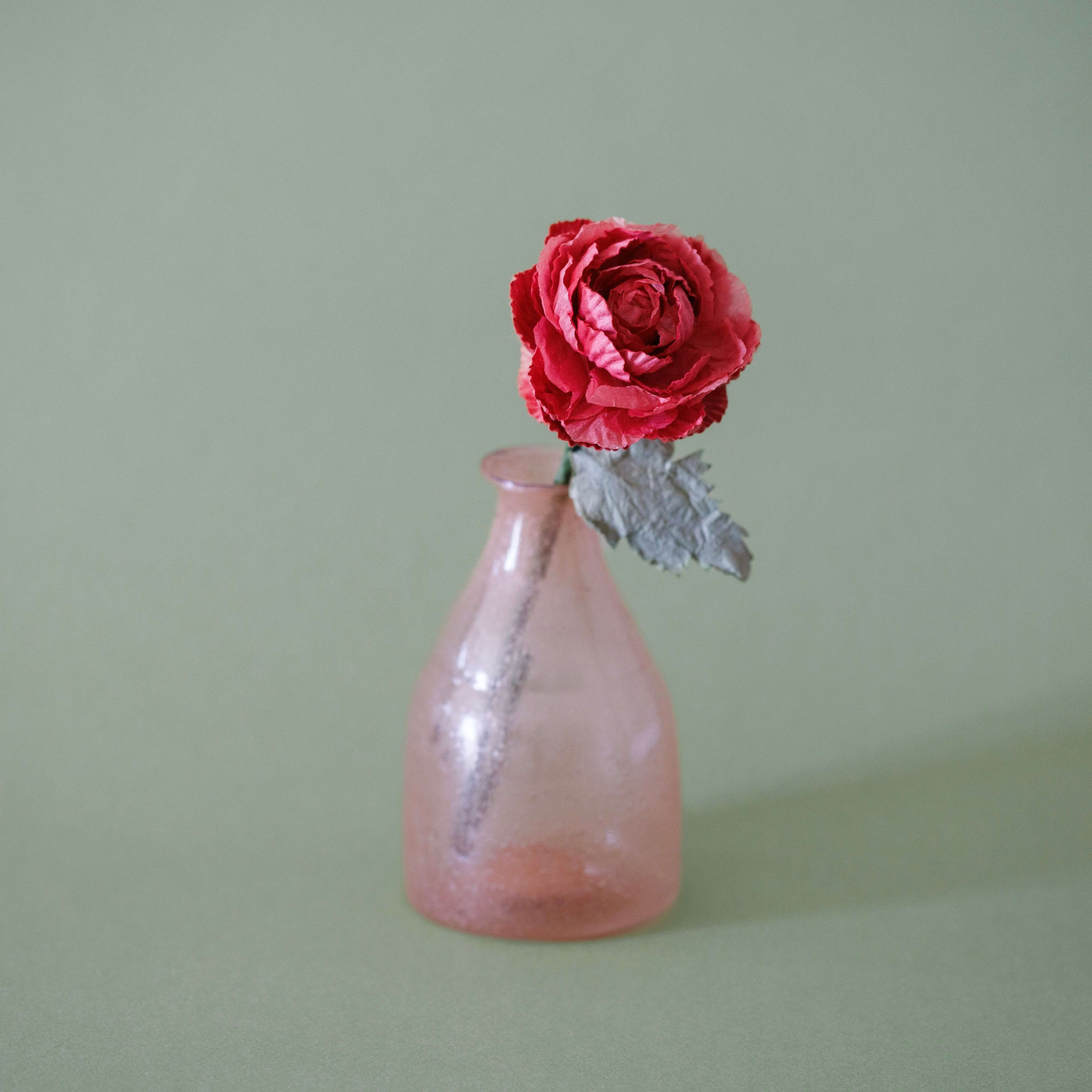 Flowrette Sky vase verre recyclé soliflore transparent