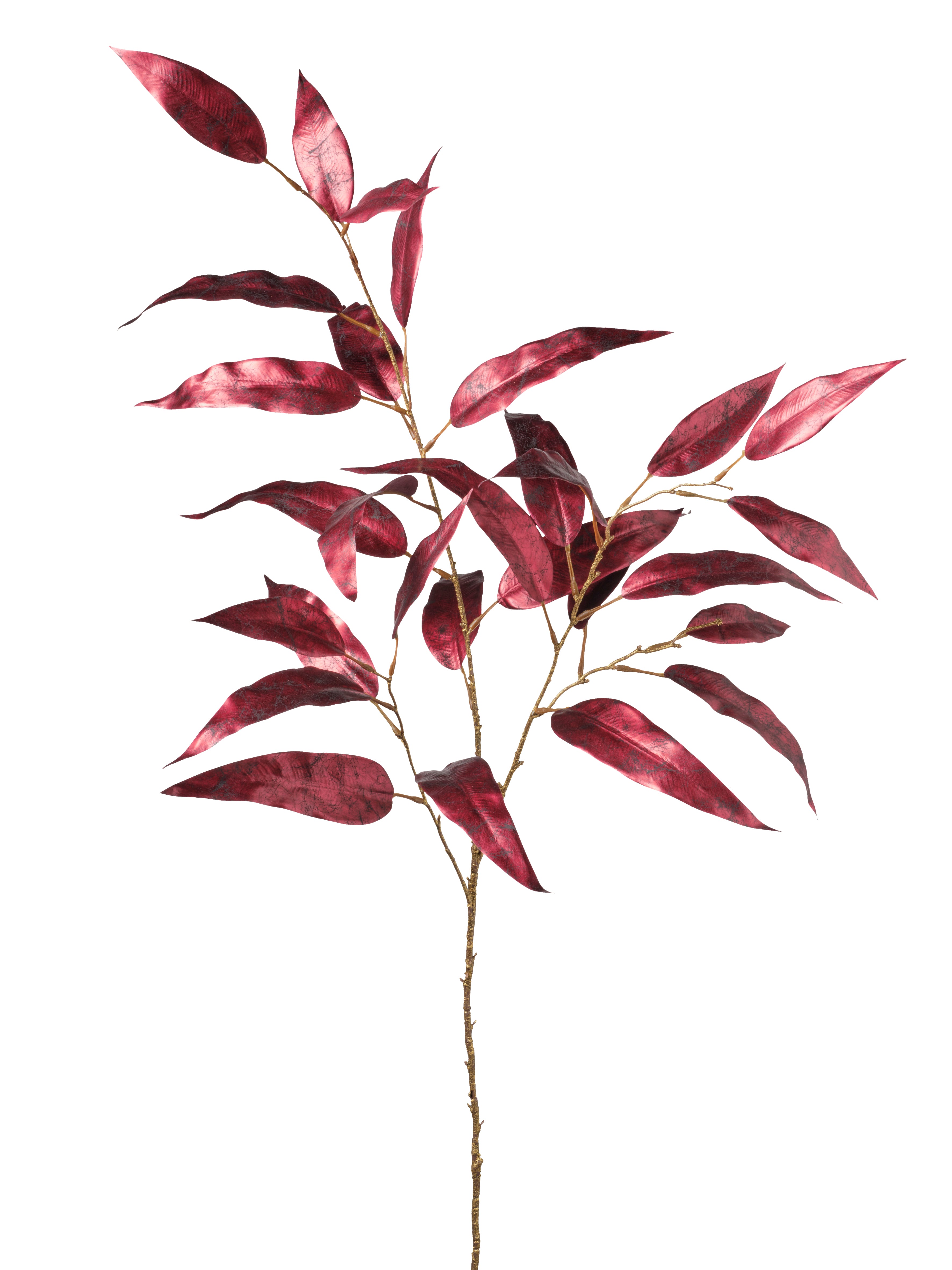 Feuillazur Rungis Tige eucalyptus métallique cuivre 101cm
