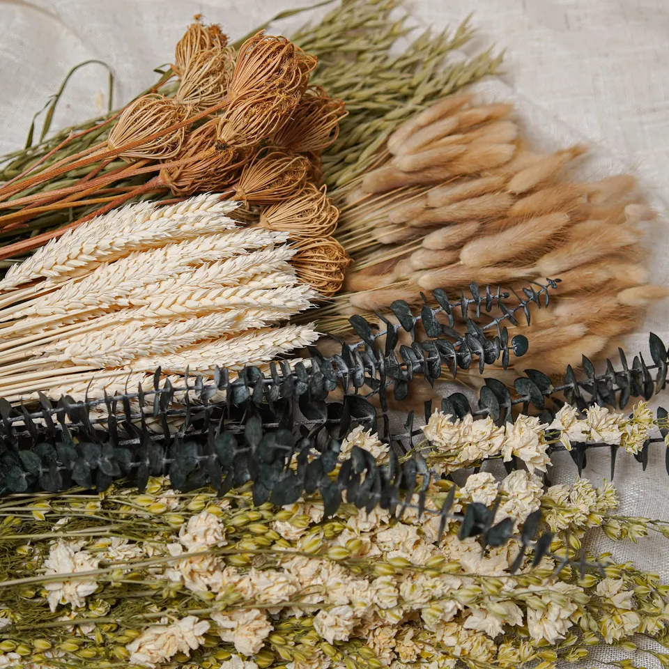 Flowrette Séchées Assortiment 4 bottes fleurs séchées naturelles