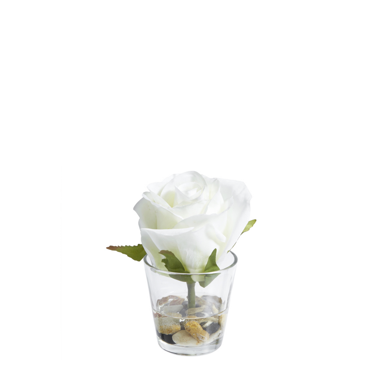 Sia Home Stones Rose rose pot verre illusion d'eau 12 cm