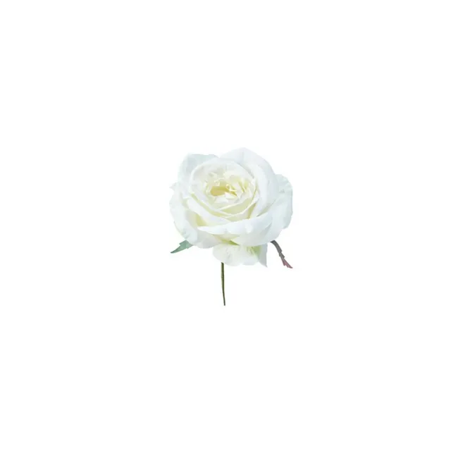Sia Home Tige Rose à piquer 18cm fleur artificielle blanc