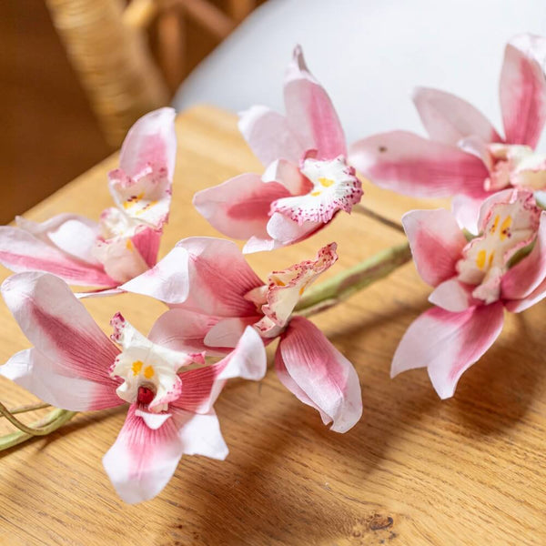 Flowrette orchidée fleur papier rose
