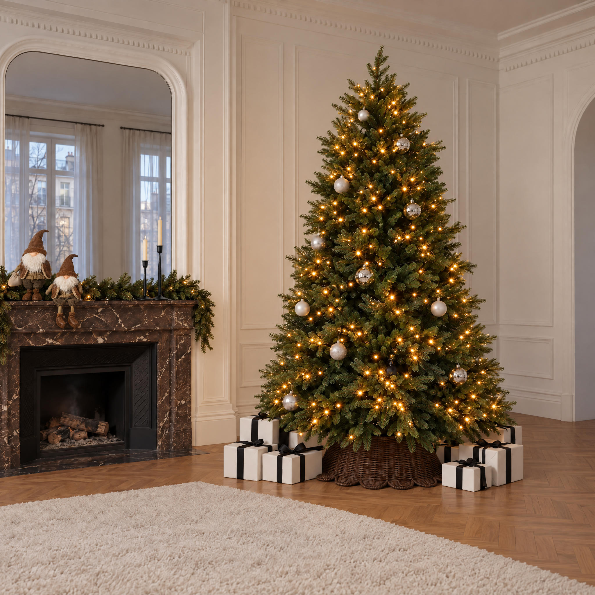 Sia Home Fluffy sapin lumineux vert 250 cm LED