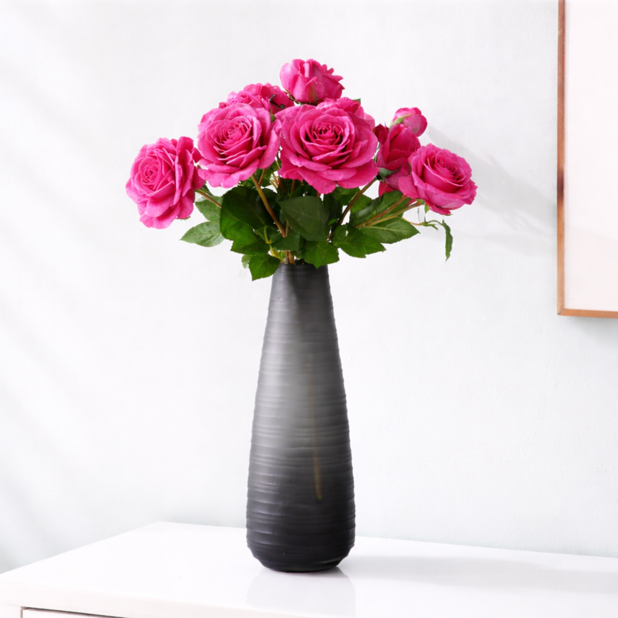 Sia Home Tige Rose Bourgeon 53 cm rose framboise