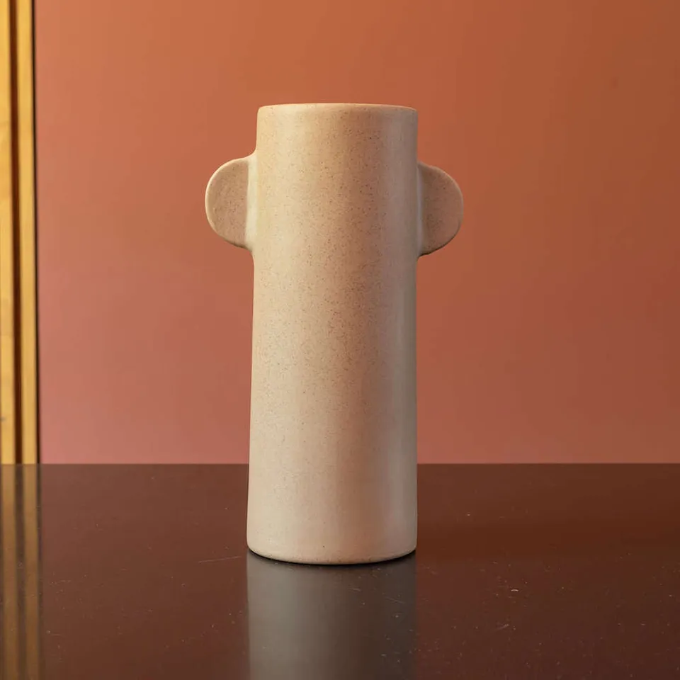 Flowrette Vases Totem vase grès fait main bouquet M L