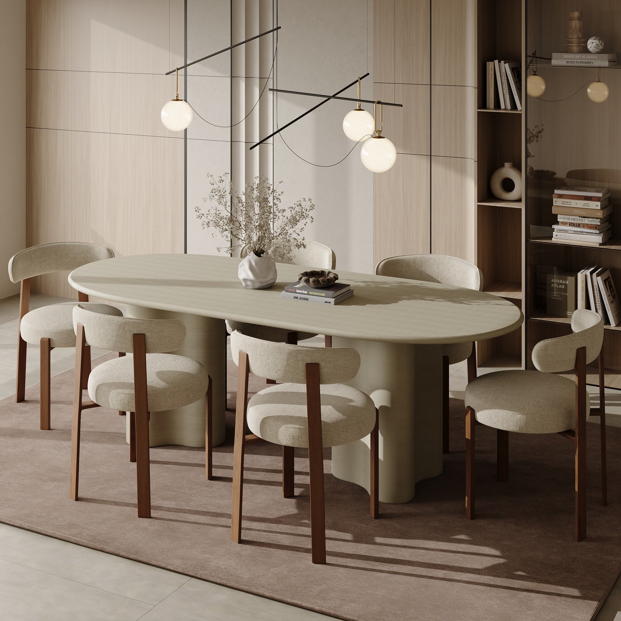Sia Home Juna lot 2 chaises noires assise arrondie salle à manger