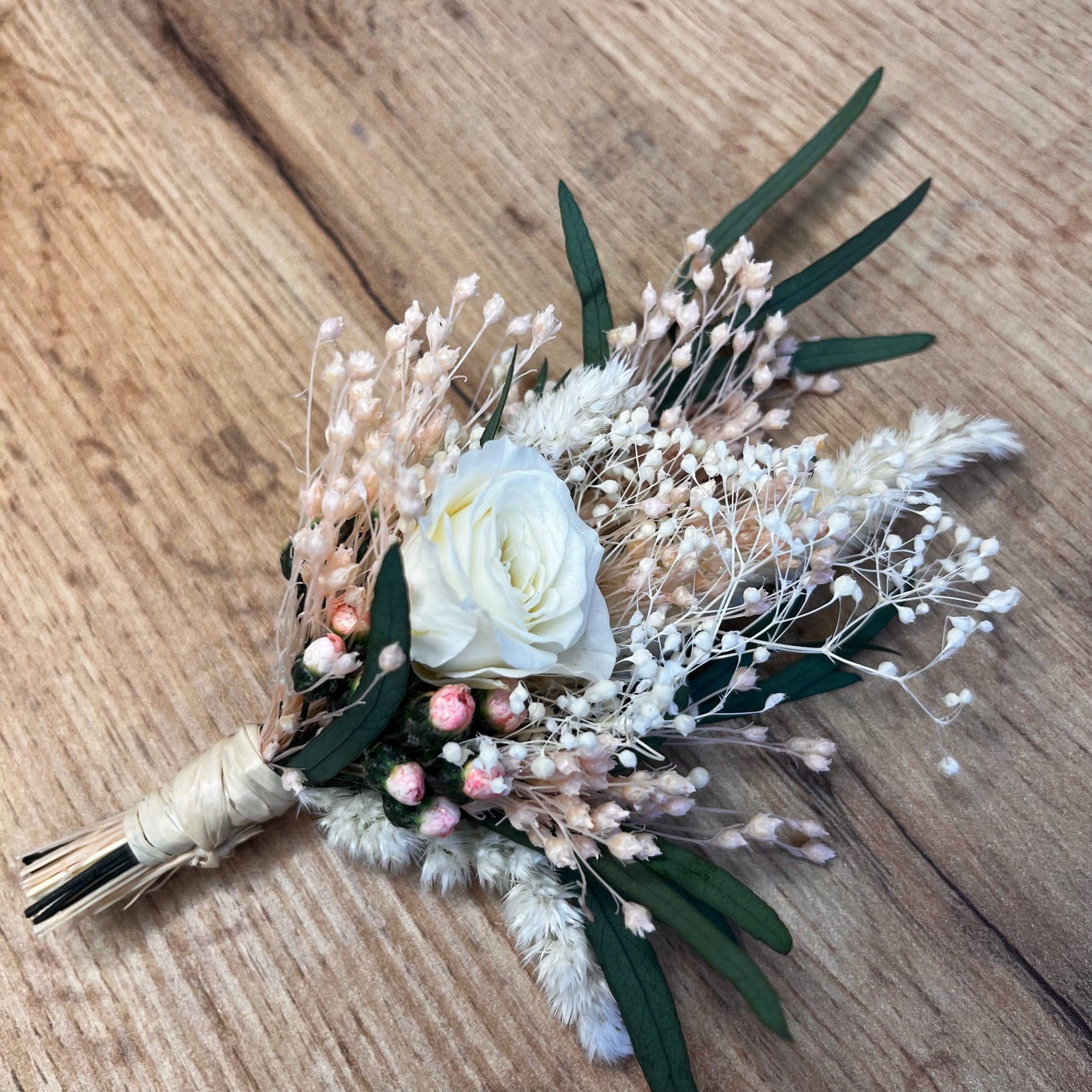 Ateliers Ouchamp Boutonnières Villa Dupont boutonnière rose 10cm