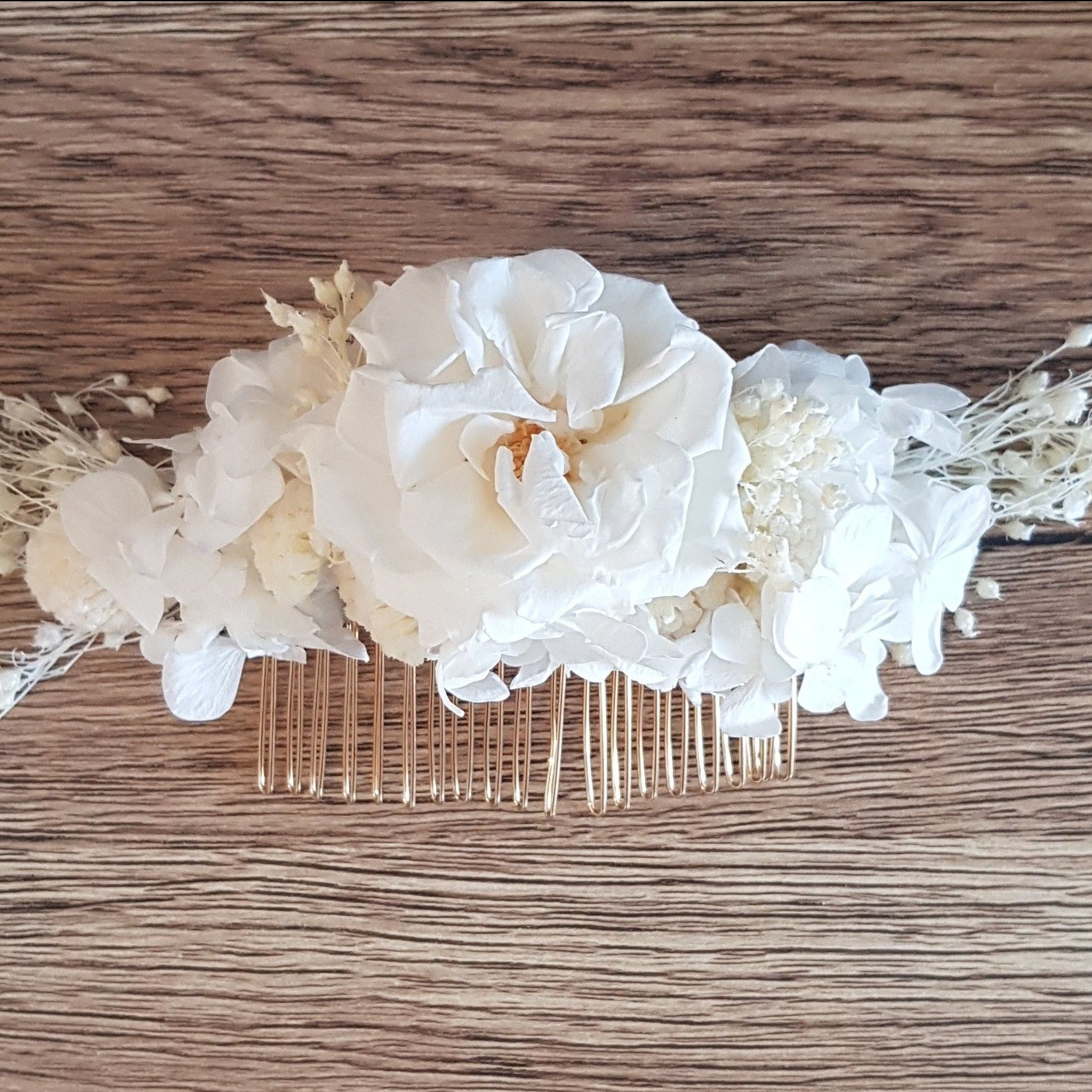 Ateliers Ouchamp Rue de Courcelles peigne fleurs stabilisées 8 cm