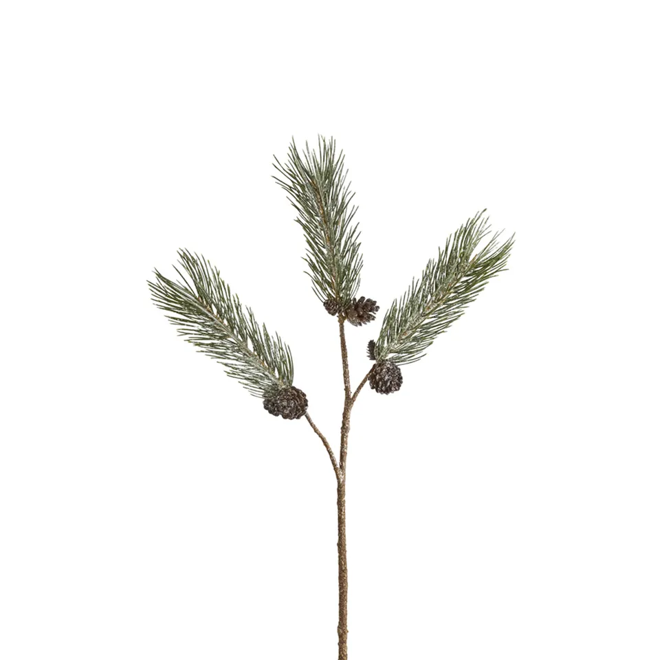 Sia Home branche pin enneigée verte 74 cm
