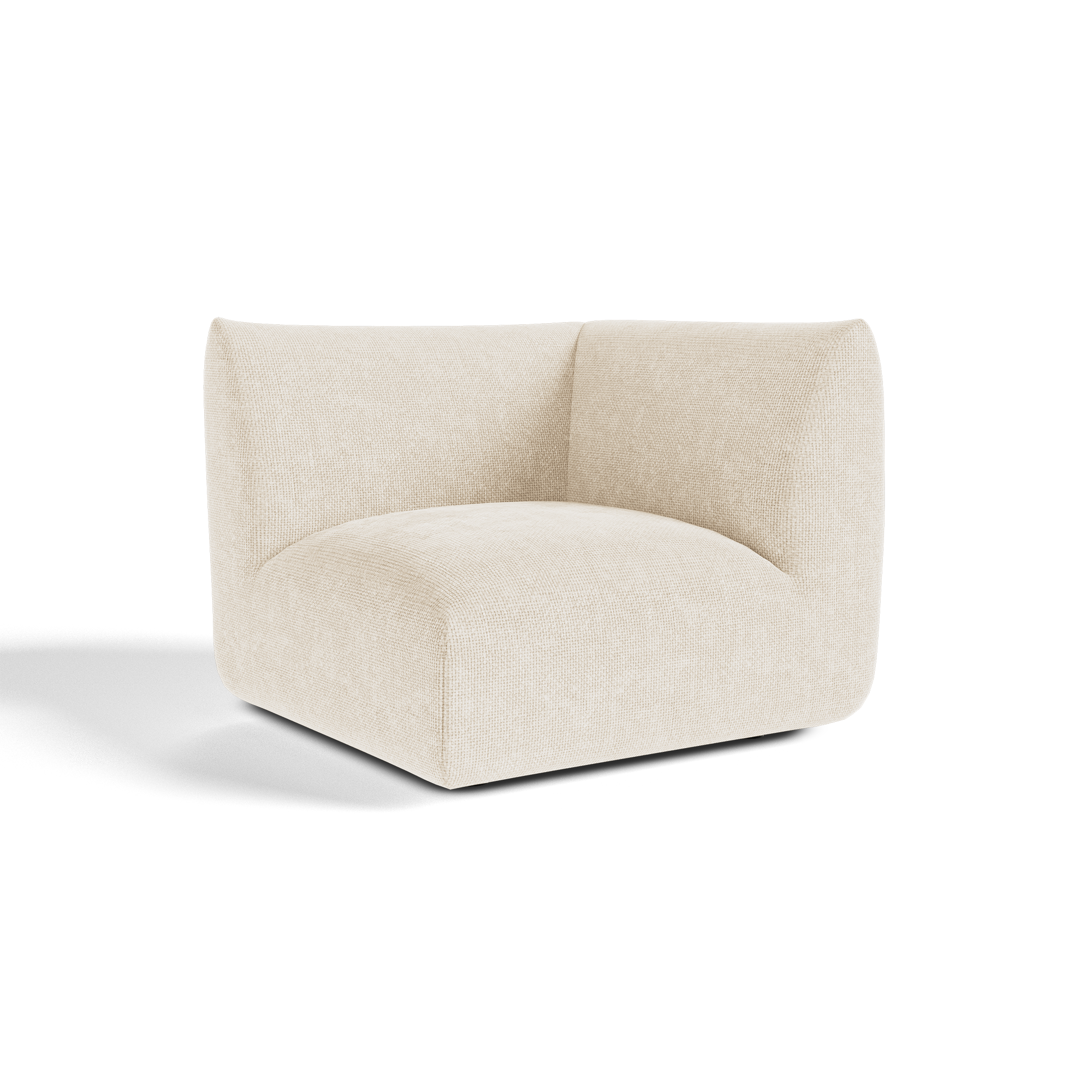 Sia Home Nooma module d'angle canapé crème salon