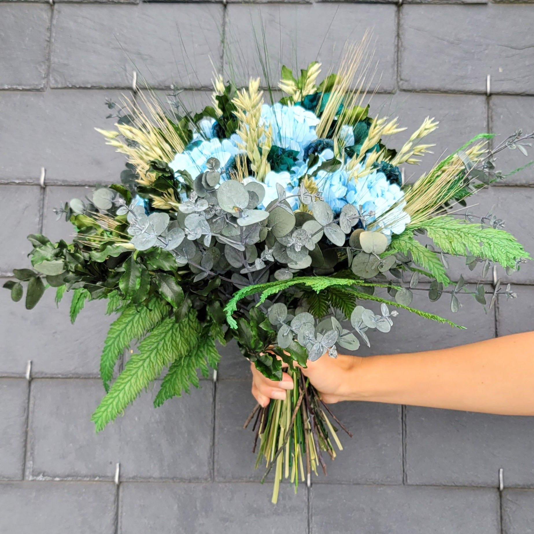Ateliers Ouchamp Bouquets Rue Saint-Maur bouquet stabilisé L 30 cm nature
