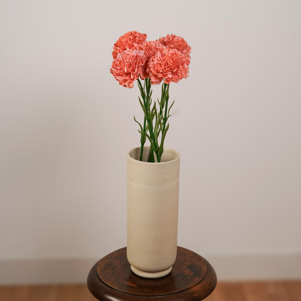Flowrette Œillet corail fleur artificielle tige réaliste